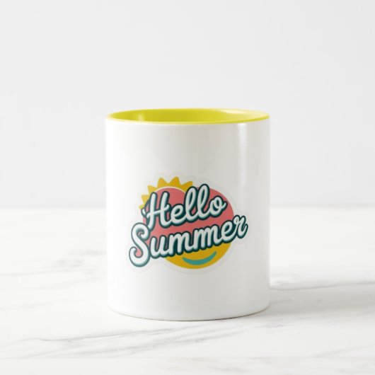 Hello Summer Mug ツートーンマグカップ (中央)