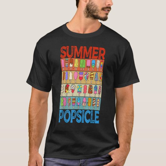 Hello Summer Popsicle 男性へ Women's 最高の P Tシャツ (正面)