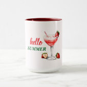 Hello Summer | Strawberry Cocktail Combo Mug マグカップ (中央)