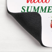 Hello Summer | Strawberry Cocktail Mouse Pad マウスパッド (コーナー)