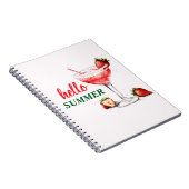 Hello Summer | Strawberry Cocktail Notebook ノートブック (右側)