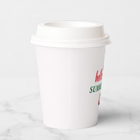 Hello Summer | Strawberry Cocktail Paper Cups 紙コップ (右)