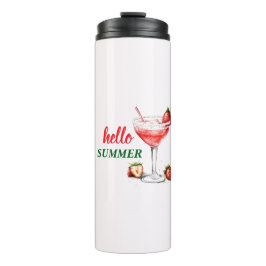 Hello Summer | Strawberry Cocktail Thermal Tumbler タンブラー