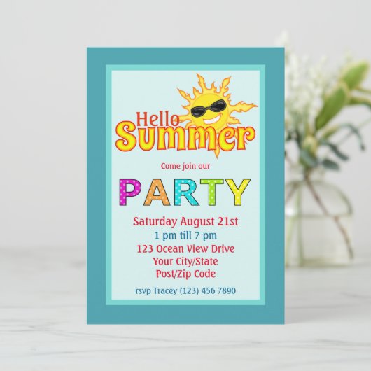 Hello Summer Sun Party 招待状 (スタンド正面)