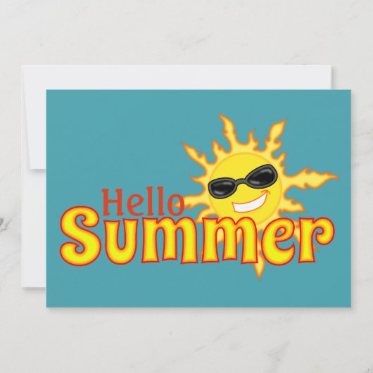 Hello Summer Sun Party 招待状 (裏面)