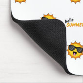 Hello Summer Sun with Sunglasses マウスパッド (コーナー)