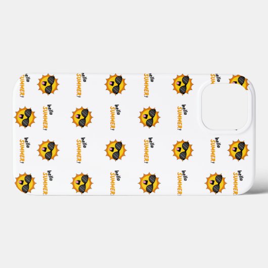 Hello Summer Sun with Sunglasses Case-Mate iPhoneケース (裏面 (横))