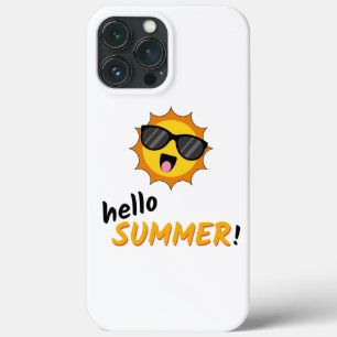 Hello Summer Sun with Sunglasses iPhone 13 Pro Maxケース