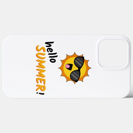 Hello Summer Sun with Sunglasses Case-Mate iPhoneケース (裏面 (横))