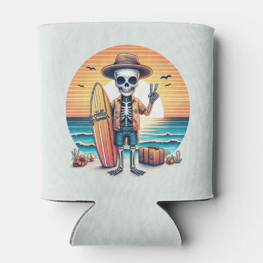 Hello Summer - Surfer 缶クーラー (裏面)