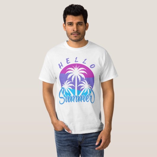 Hello Summer T-Shirt Tシャツ (正面フル)