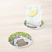 Hello Summer Tea and Plums in the Garden コースター (側面)