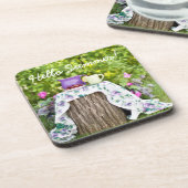 Hello Summer Tea and Plums in the Garden コースター (左側)