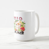 Hello Summer Tropical Drinks Mug – 爽やかな雰囲気 コーヒーマグカップ (正面右)