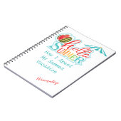 Hello Summer Vacation Personalize Notebook Journal ノートブック (左側)