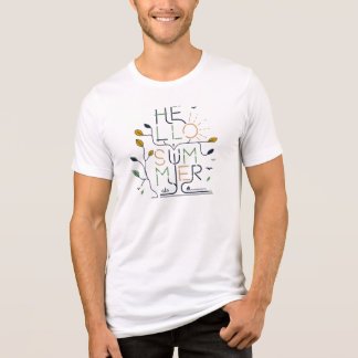 HELLO SUMMER VIBES – モノライン・ミニマル トライブレンドTシャツ