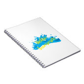Hello Summer, Waves Graphic, カッコいいWhite ノートブック (右側)