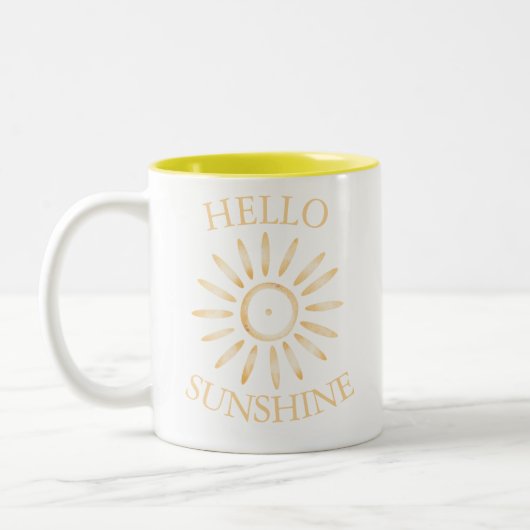 HELLO SUNSHINEマグ ツートーンマグカップ (左)