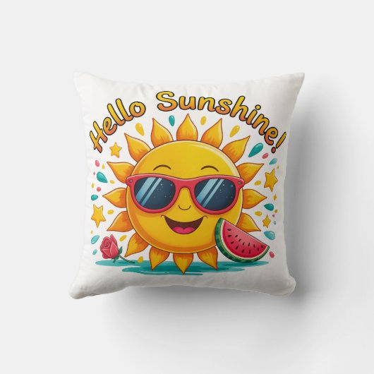 Hello Sunshine  クッション (裏面)