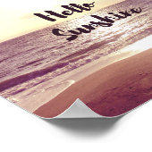 「Hello Sunshine」フォト引用文 ポスター (角)