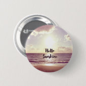 「Hello Sunshine」フォト引用文 缶バッジ (正面&裏面)
