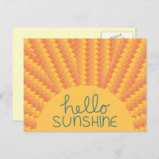 Hello Sunshine – ポストカード (正面/裏面)