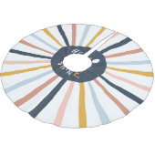 Hello Sunshine：子供カラフルっぽいタイポグラフィ ブラッシュドポリエステルツリースカート (アングル)