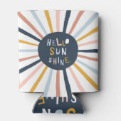 Hello Sunshine：子供カラフルっぽいタイポグラフィ 缶クーラー (裏面)