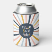 Hello Sunshine：子供カラフルっぽいタイポグラフィ 缶クーラー (缶裏面)