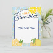 Hello Sunshine  招待状 (スタンド正面)
