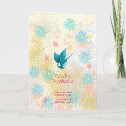 Hello Sunshine – Bright Hand Lettered Greeting カード (裏面)