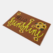 Hello Sunshine Doormat、おもしろいDoormat ドアマット (アングル)