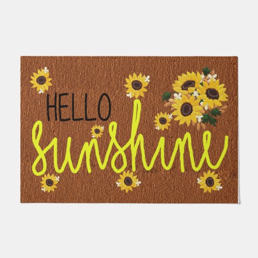 Hello Sunshine Doormat、おもしろいDoormat ドアマット (正面)