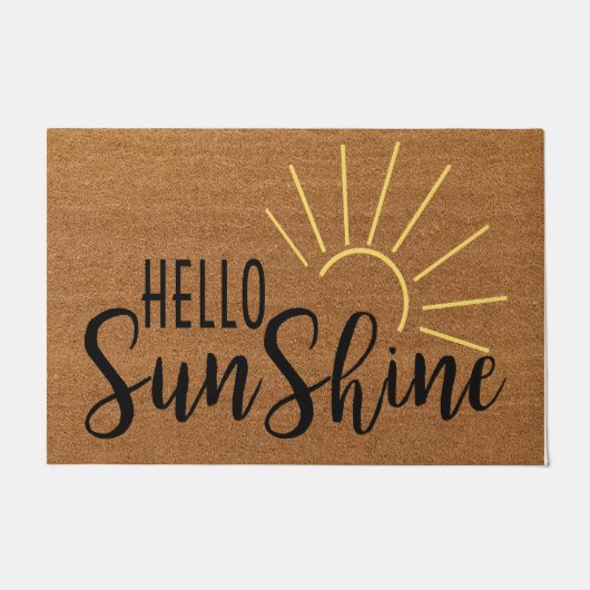 Hello Sunshine doormat、春doormat ドアマット (正面)