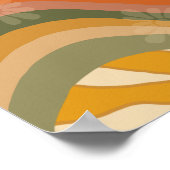 Hello Sunshine - Retro Flower Girl ポスター (角)