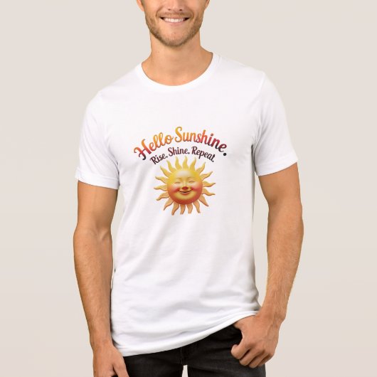 Hello Sunshine – Smile. Shine. Repeat トライブレンドＴシャツ (正面)