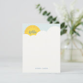 Hello Sunshine Stationery - Azure 招待状 (スタンド正面)