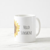 Hello Sunshine Sunflower コーヒーマグカップ (正面右)