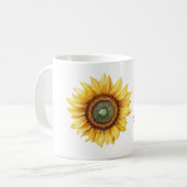Hello Sunshine Sunflower コーヒーマグカップ (正面左)