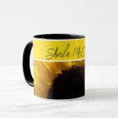 Hello Sunshine Sunflowers写真 マグカップ (正面左)