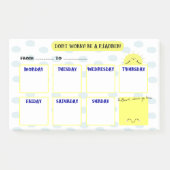 HELLO SUNSHINE - WEEK PLANNER ポストイット (正面)