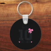Hello Ten Est 2016 10th Birthday Coquette Bow 10 Y キーホルダー (正面)
