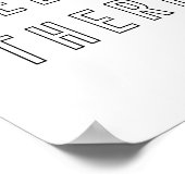 Hello Thereミニマリストのアウトラインレタリング ポスター (角)