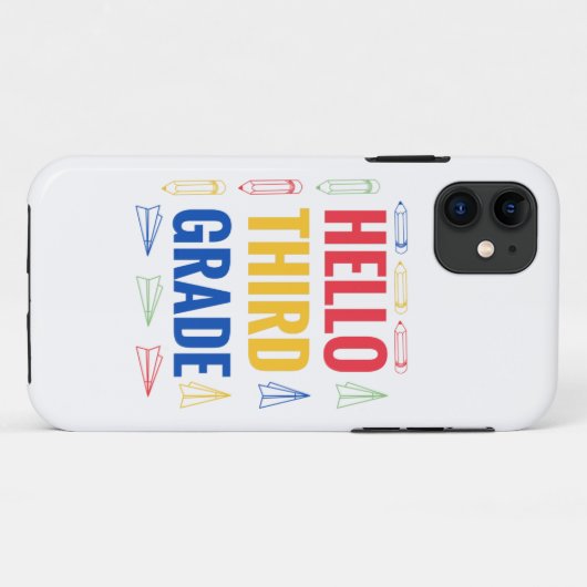 Hello Thirdグレード Case-Mate iPhoneケース (裏面(横))