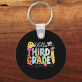 Hello Third Gradeチーム3年生新学期Te キーホルダー (正面)