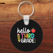 Hello Third Gradeチーム3年生新学期Te キーホルダー (裏面)