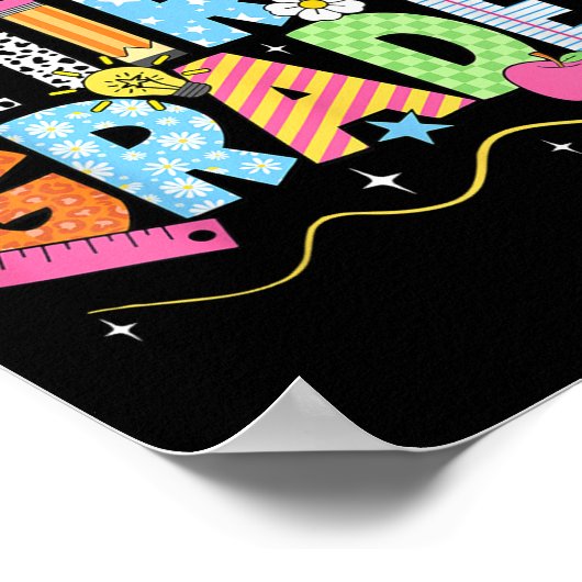 Hello Third Gradeチーム3年生新学期Te ポスター (角)