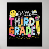 Hello Third Gradeチーム3年生新学期Te ポスター (正面)
