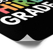 Hello Third Gradeチーム3年生新学期Te ポスター (角)