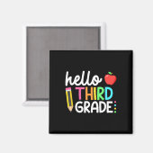 Hello Third Gradeチーム3年生新学期Te マグネット (正面/裏面)